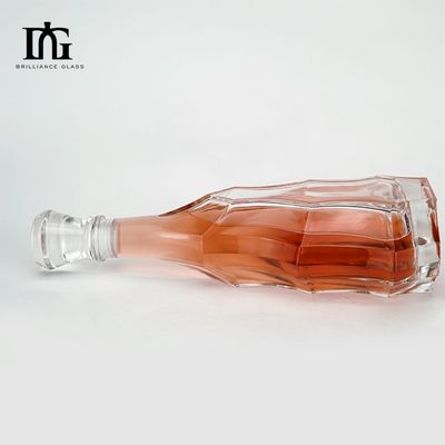700 ml 750 ml Gravierter Glasquadratflasche für Wodka Whiskey Likör Gin Rum Brandy Spirit