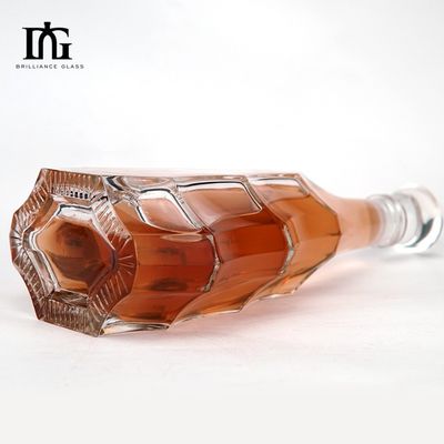 700 ml 750 ml Gravierter Glasquadratflasche für Wodka Whiskey Likör Gin Rum Brandy Spirit
