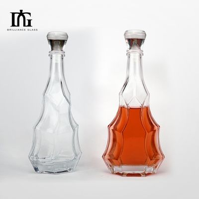 700 ml 750 ml Gravierter Glasquadratflasche für Wodka Whiskey Likör Gin Rum Brandy Spirit