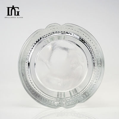 25OZ Runde Spirituosenflasche mit gerader Platte und einem Finger Pistole Griff Griff aus Glas