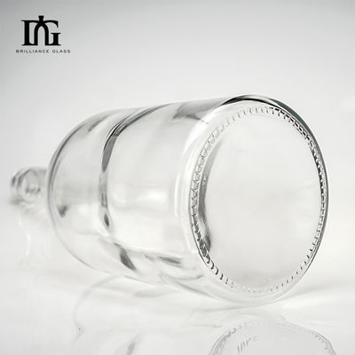 Whiskey Juniper Vodka Custom Label Glasflasche mit großer Kapazität 750 ml 1000 ml 1750 ml