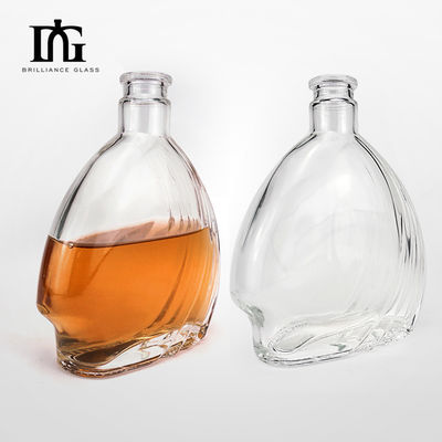 Gravierende Oberfläche Handhabung 500 ml leere Glasflasche für Champagner