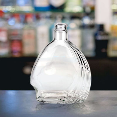 Gravierende Oberfläche Handhabung 500 ml leere Glasflasche für Champagner