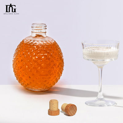700 ml Bulk Wine Alcohol Glasflasche für Spirituosen Whisky Wodka Kappe Typ Korken Schraube Beide