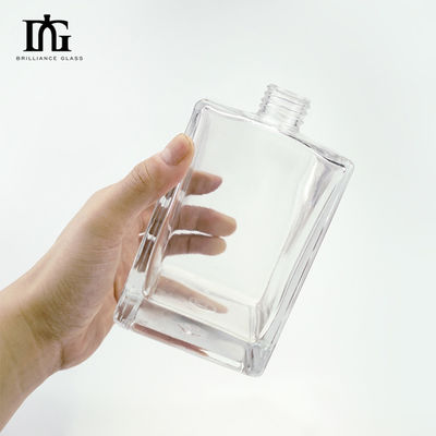 Kosmetische Verpackung Pumpe Sprüher Quadrat Glasflasche mit Elektrobelagerung und Gravierungen