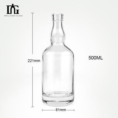 Goldmarke Druck Handhabung Spezial Glas Trinkflasche für die Probe 350ml 500ml 750ml