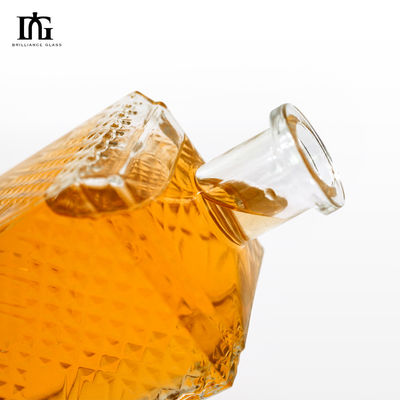 Versiegelungsart Korken 700 ml 375 ml 500 ml Glasflasche für Whisky Likör Quadrat Vodka