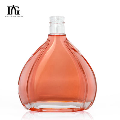 500 ml leere Glasflasche für Rum Whisky Wodka Spirituosen Kragen Material Glas