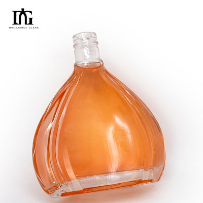 500 ml leere Glasflasche für Rum Whisky Wodka Spirituosen Kragen Material Glas