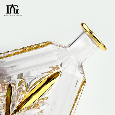 Kristall Whisky Decanter Set mit 2 alten Whisky-Gläsern