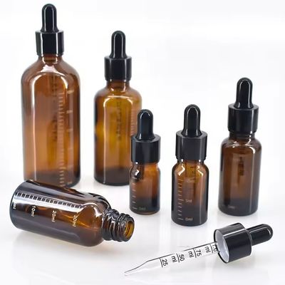 15 ml 50 ml Hautpflege Verpackung Essential Oil Dropper Glasflasche für Öl individuelles Logo