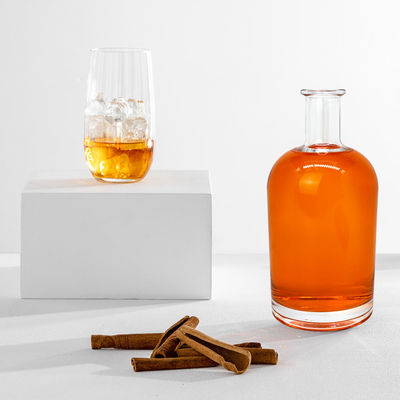 TJ028 750 ml Super Flint Transparente Wodka Alkohol Alkohol Glasflasche