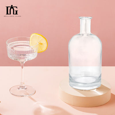 TJ028 750 ml Super Flint Transparente Wodka Alkohol Alkohol Glasflasche