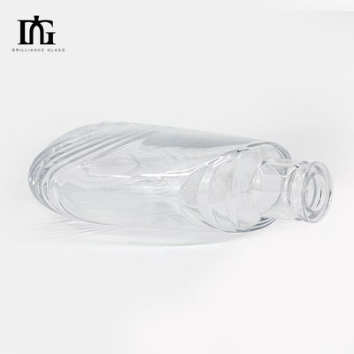 750 ml Glasklare rund 700 ml Glas Spirituosenflaschen für Whisky und Brandy TJ008