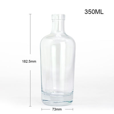 500 ml 750 ml klare wiederverwendbare Miniatur-Flasche mit Glaskörper