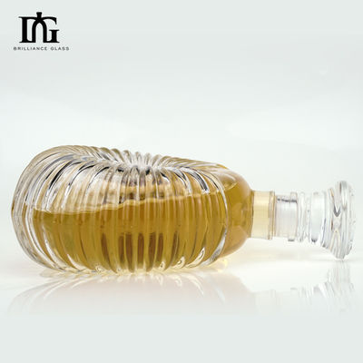Whisky rund 500 ml 750 ml Tequila Whiskey Gin Rum Brandy Wodka Glasflaschen für Spirituosen