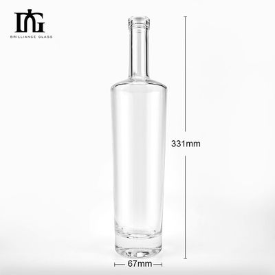 700 ml klare Glasflasche für Alkohol Whisky Tequila Xo Spirituosen Wodka Gin Rum Brandy