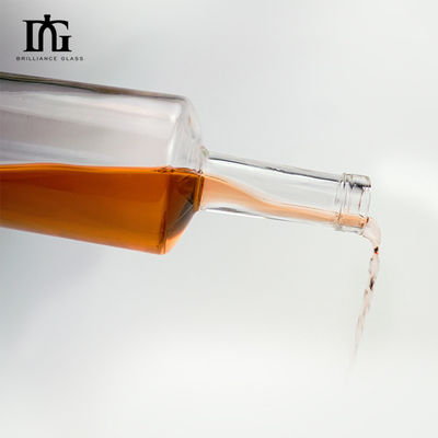 700 ml klare Glasflasche für Alkohol Whisky Tequila Xo Spirituosen Wodka Gin Rum Brandy