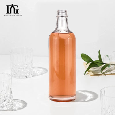 Siebdruck 500 ml/700 ml/750 ml Kapazität Durchsichtige aromatische Rotweinflasche